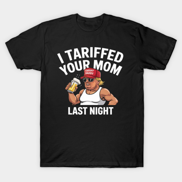 Black cotton t-shirt with humorous graphic and text, casual style, perfect for novelty wear and gifting.