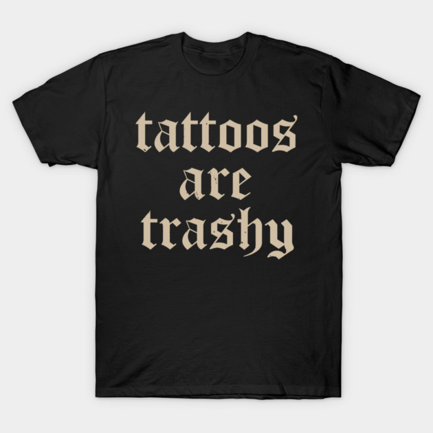 Black cotton t-shirt with bold beige text design, casual wear, unisex style, ideal for everyday comfort.