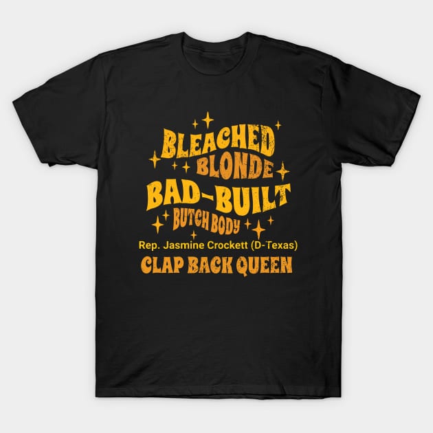 Black t-shirt with bold yellow text design, casual style, featuring playful phrases for everyday wear.