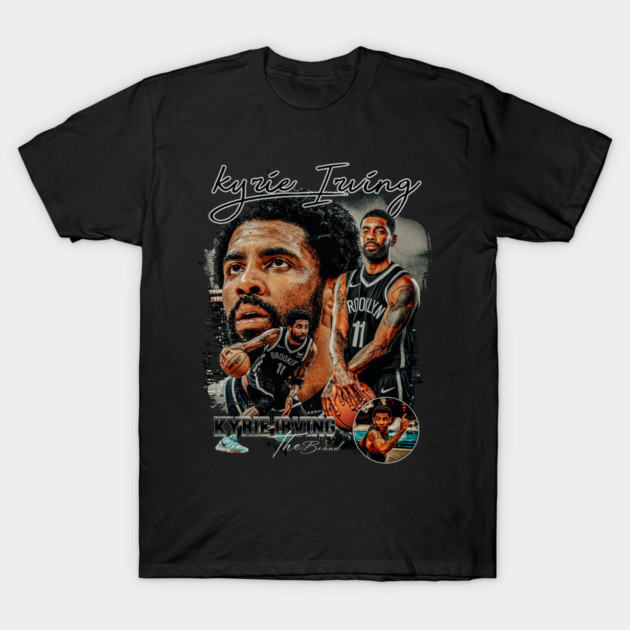Black cotton basketball-themed graphic t-shirt, bold design, casual wear, perfect for sports enthusiasts.