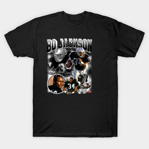 Black sports-themed graphic T-shirt, featuring action imagery and text, ideal for casual wear and sports fans.