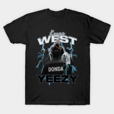 Black graphic t-shirt featuring bold text and electrifying design, casual wear, cotton material. Ideal for street style.