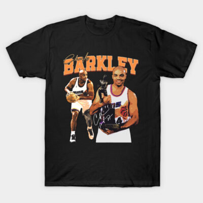 Black graphic t-shirt featuring basketball-themed design, ideal for sports fans. Casual wear, cotton material.