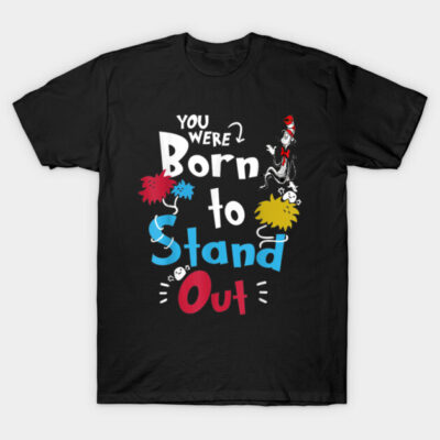 Why Fit In Autism Awareness Doctor Teacher Hat Cat Book T-Shirt by syltherrax