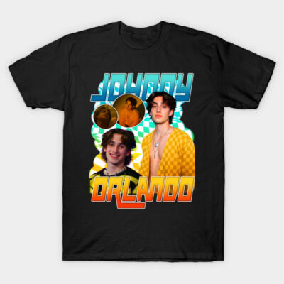 Black graphic t-shirt with colorful retro design, ideal for casual wear. Made from soft cotton for comfort and style.
