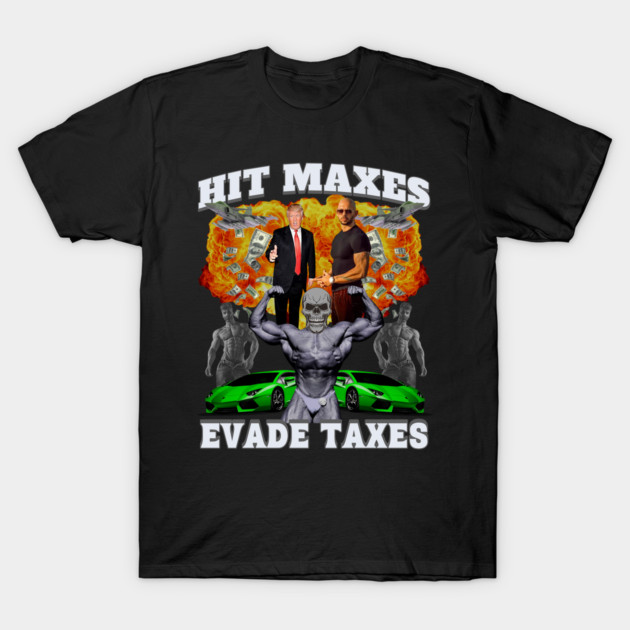 Black graphic t-shirt with bold text, featuring cars and abstract muscular design. Ideal for casual wear.