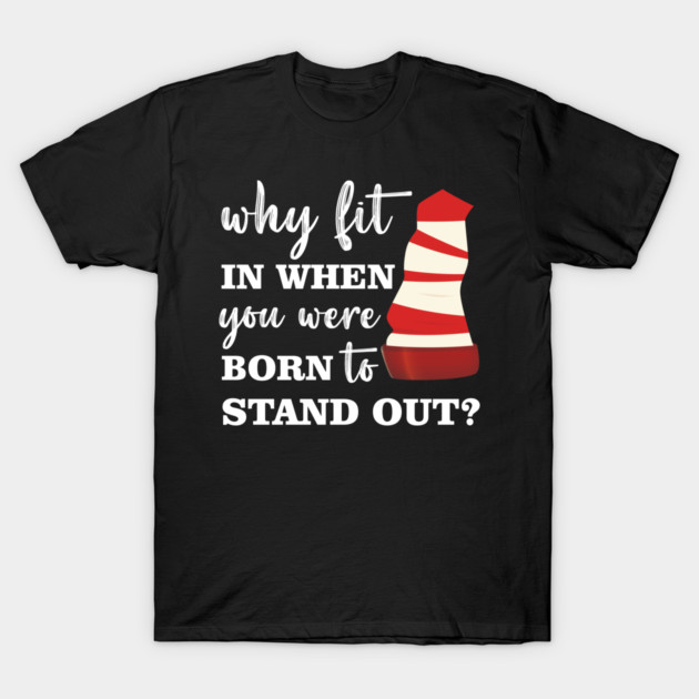 Black unisex t-shirt with bold white text and red-striped graphic, perfect for casual wear and self-expression.