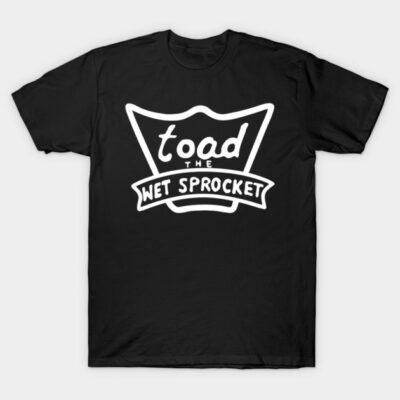 Black cotton t-shirt with white retro logo, casual style, perfect for everyday wear or gifting.
