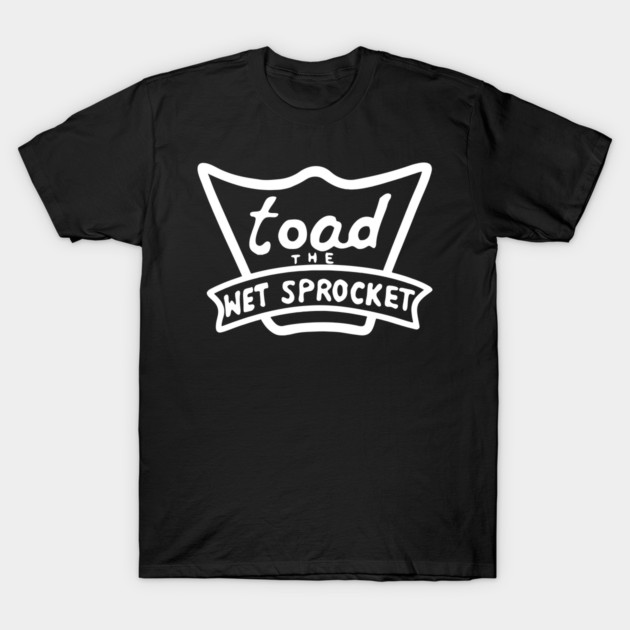 Black cotton t-shirt with white retro logo, casual style, perfect for everyday wear or gifting.