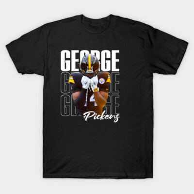 Black graphic t-shirt featuring bold sports-themed design, ideal for casual wear, made from soft cotton blend.