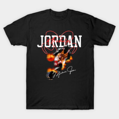 Black sports-themed graphic tee with bold text and dynamic basketball design, perfect for casual wear.