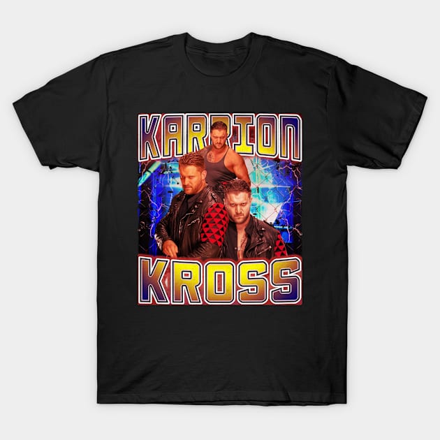 Black graphic T-shirt featuring bold text and colorful design, perfect for casual wear and fashion statements.