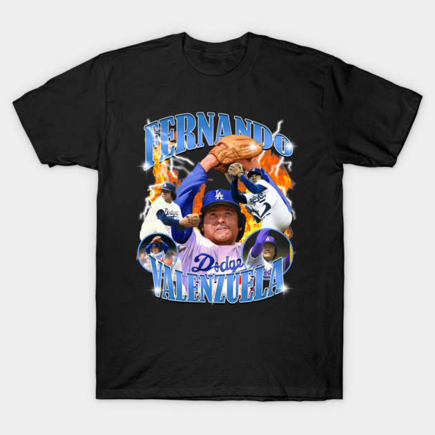 "Black baseball graphic t-shirt with colorful player design and bold lettering, casual sportswear."