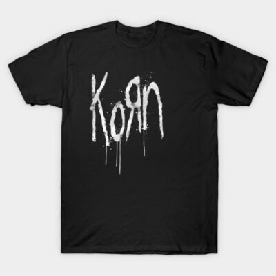 Black t-shirt with white grunge text design, casual unisex style, 100% cotton, perfect for everyday wear.