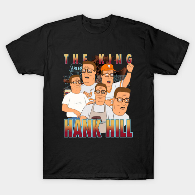 Black graphic t-shirt featuring cartoon characters and bold text design, casual wear, cotton material.