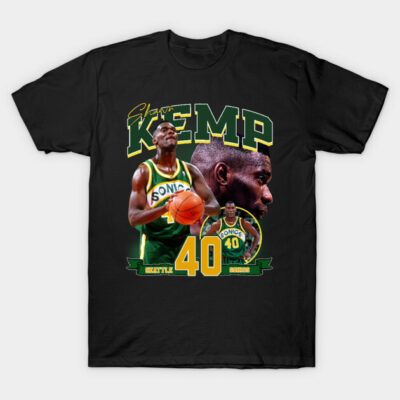 Black basketball-themed graphic t-shirt featuring green and yellow design elements, ideal for sports fans.