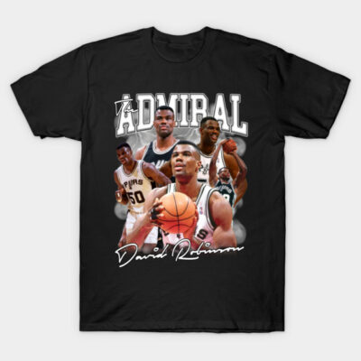 Black basketball graphic T-shirt, featuring multiple player images and bold text, casual sportswear for fans.