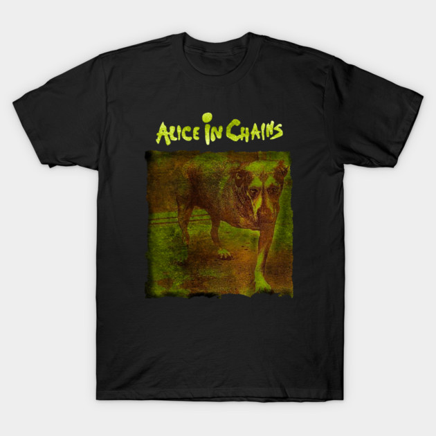 Black graphic T-shirt featuring artistic dog design and bold text. Casual fit, cotton fabric, unisex style.