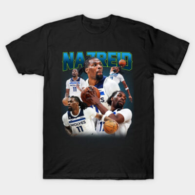 Black basketball-themed graphic t-shirt, featuring dynamic player images and bold text, perfect for sports enthusiasts.