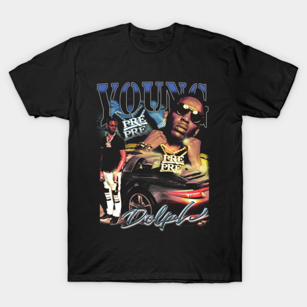 Black graphic t-shirt featuring car and cityscape design, modern streetwear style, casual cotton apparel.