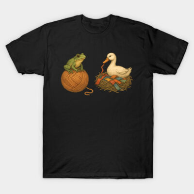 frog Sewing And duck Quilting T-Shirt by badrianovic