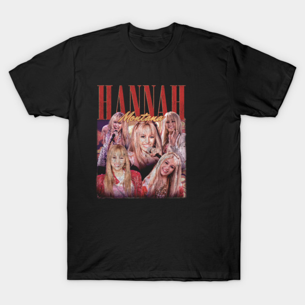 Black graphic t-shirt featuring retro music-themed collage design, casual style, soft cotton fabric.