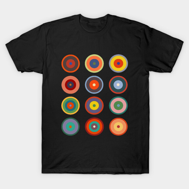 Kandinsky Circles T-Shirt 1 Kandinsky Circles T-Shirt by Rockett Graphics