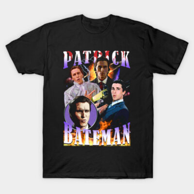 Black graphic t-shirt featuring vibrant character design, made of 100% cotton, perfect for casual wear.
