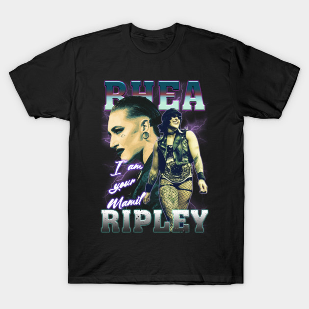 Black graphic T-shirt with bold text and colorful design, perfect for casual wear and fans of unique apparel styles.