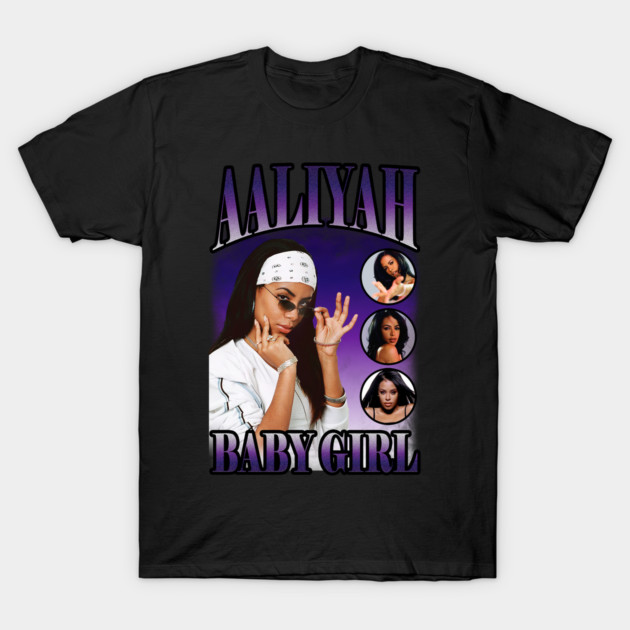 Black graphic t-shirt with bold purple text and stylish portrait design, perfect for casual wear and self-expression.