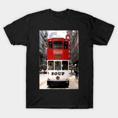 Campbell's Soup Tram in Hong Kong T-Shirt by CHBB