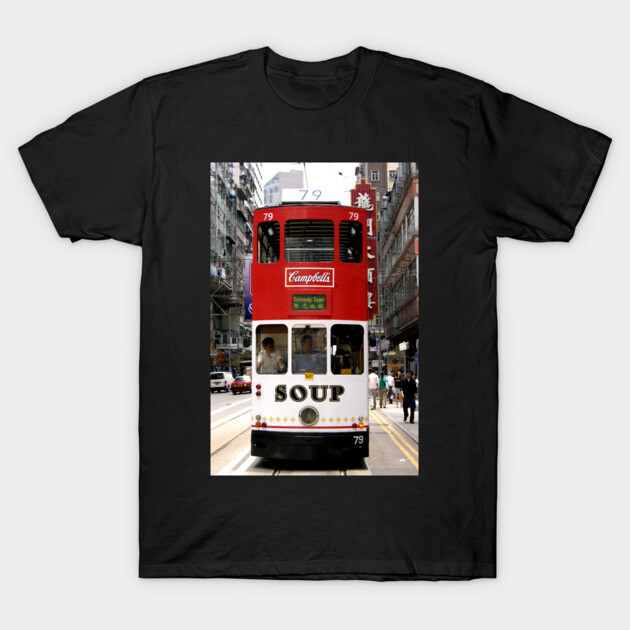 Campbell's Soup Tram in Hong Kong T-Shirt by CHBB