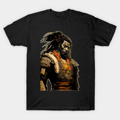 Yasuke Black Samurai in 1579 Feudal Japan T-Shirt by Puff Sumo