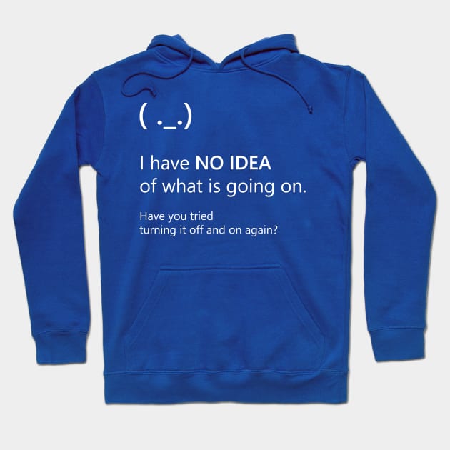 Blue Screen of Death - The Only Solution Hoodie by DigitalCleo