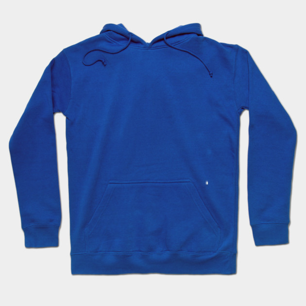 Blue cotton hoodie with front pocket, drawstring hood, casual style, perfect for everyday wear.
