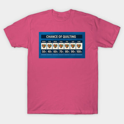 Quilting forecast next 7 days T-Shirt by DadOfMo Designs