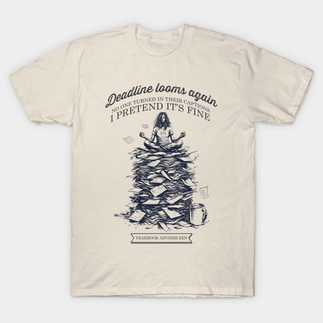 Cream graphic tee with humorous text and illustration, unisex casual style, perfect for everyday wear. 100% cotton.