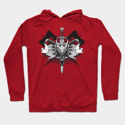 Dragon Hunt - Shield Hoodie by Rollbiwan
