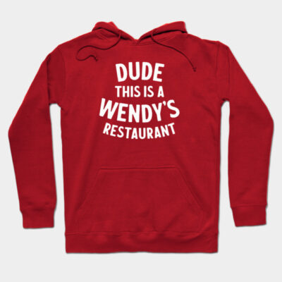 Red hoodie with humorous text print, casual style, soft cotton blend, perfect for everyday wear and comfort.