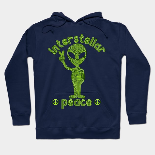 Interstellar Peace Hoodie by Slightly Unhinged
