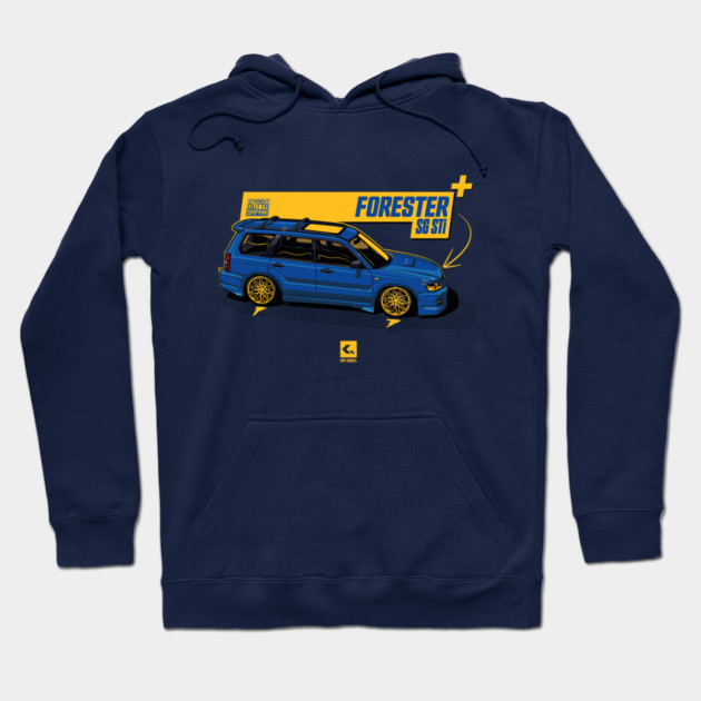 JDM - Forester STI SG - CarCorner Hoodie by CarCorner - Automotive Artwork
