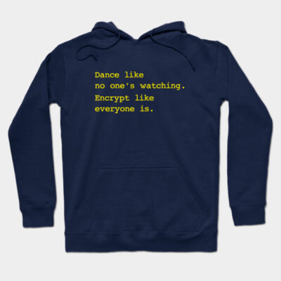 Navy blue hoodie with motivational text, casual style, warm cotton material, perfect for everyday wear.