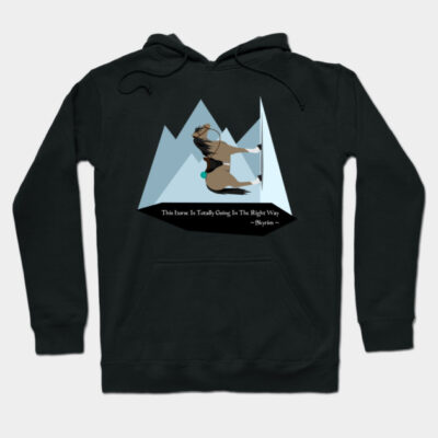 This Horse Is Totally Going In The Right Way Hoodie by Wolfano