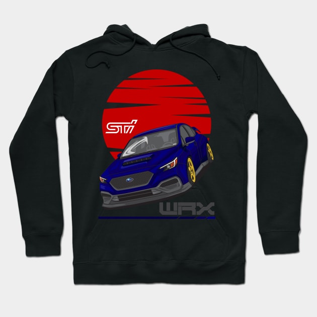 Subaru WRX '22 Hoodie by zevalia