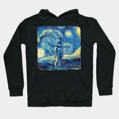 Astronaut Van Gogh Style Hoodie by todos