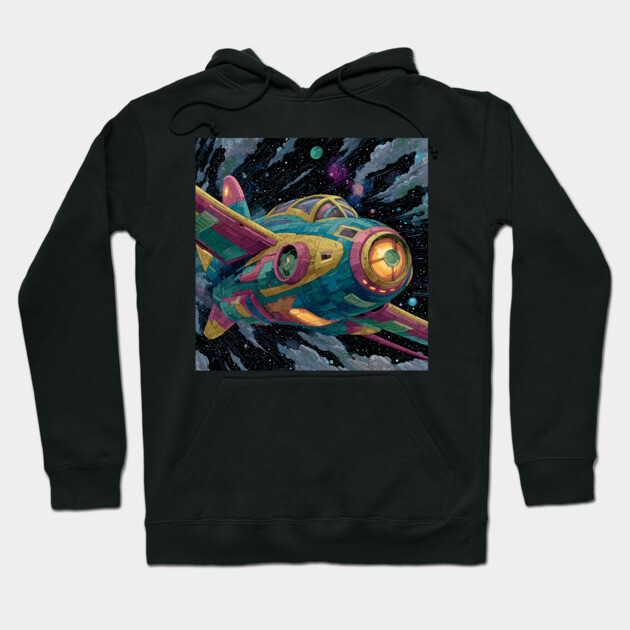 Cosmic Synth Rider Hoodie by KOTYA
