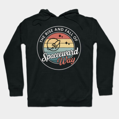 The Rise and Fall of Spaceeward Way | Retro Sci-Fi Propaganda Emblem Hoodie by LaneyDestiny Illustration