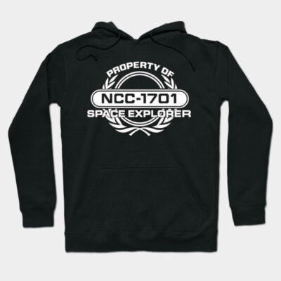 Vintage 1701 – Retro Space Explorer Emblem Hoodie by Kamayo