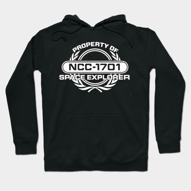 Vintage 1701 – Retro Space Explorer Emblem Hoodie by Kamayo