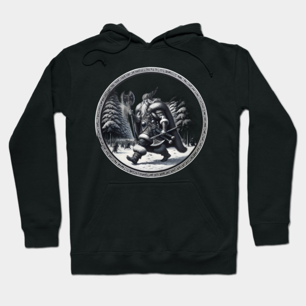 Nordic Warrior Hoodie by Rendigart